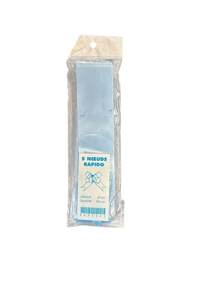 fara marca Set de 5 fundițe cadou autoformabile Rapido – Albastre, 49 mm, Tra...