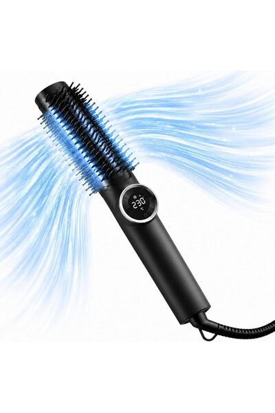 HairMind فرشاة فرد الشعر الكهربائية مع شاشة LCD للتحكم في درجة الحرارة وفرشاة...