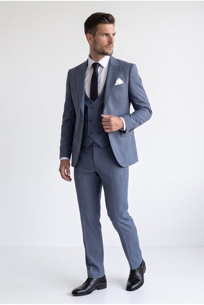 atlas classics Men's Slim Fit Vest Suit (New Season)
