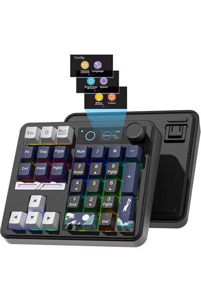 womier SK30 Mechanical Numpad Mini Keyboard with Display and Knob