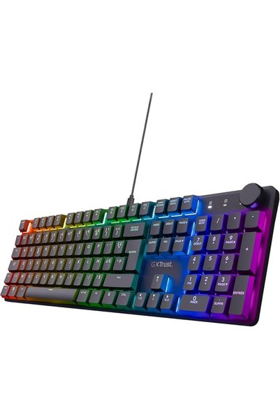 GENERAL لوحة مفاتيح Trust Gaming GXT 866 Torix الميكانيكية، بتصميم AZERTY الف...