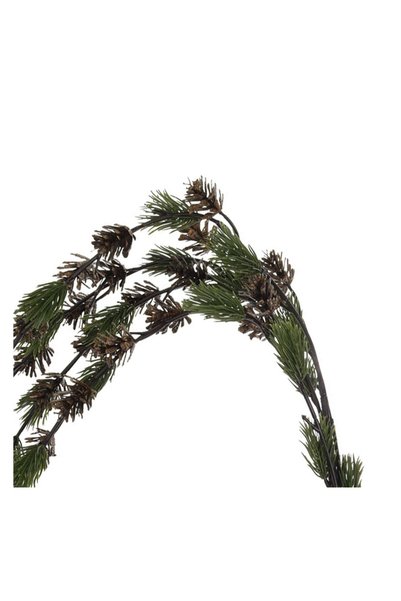 OEM Ramură Decorativă de Brad cu Conuri 137 cm, Ornament Curgător pentru Deco...