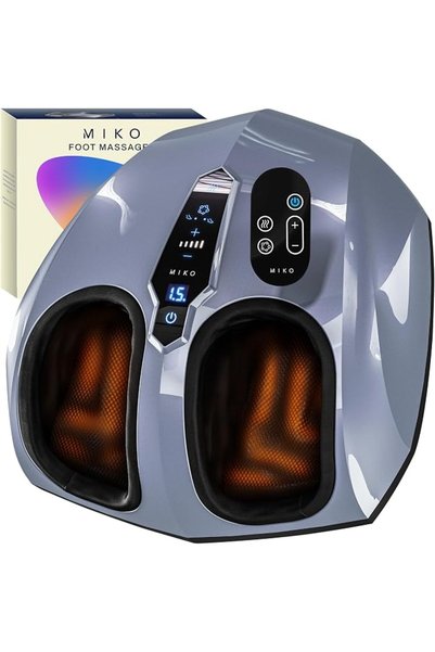 Miko Foot Massager Machine - Deep Kneading, Shiatsu, Air Compression, and Hea...