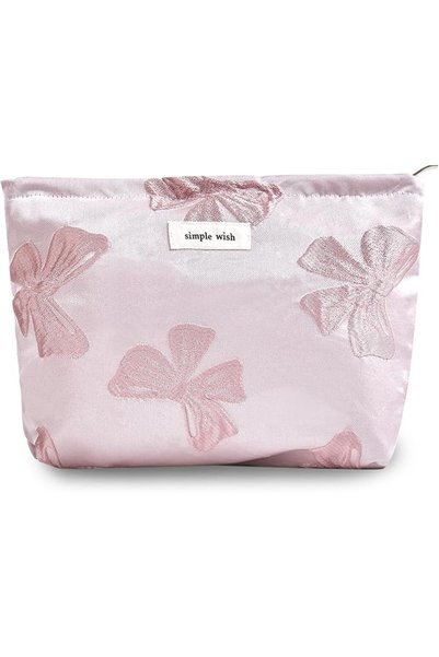Sminra Makeup Bags for Purse with Zipper, Travel Cosmetic Pouches, Silver