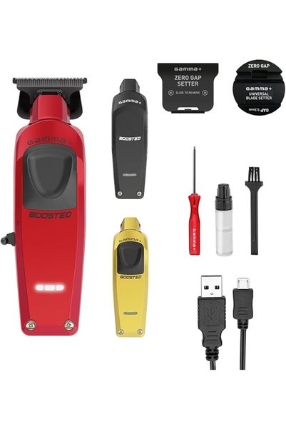 Gamma+ Boosted Electric Shaver Beard and Hair with 3 Blades, Men's Electric S...