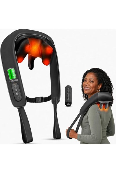 CuPiLo Cordless Neck Massager with Heat & Remote Control, 2026 Upgraded