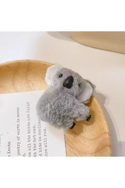 GÜLPEŞE Mini-Koala-Plüsch-Haarspange, 1 Stück.