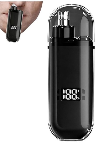 Generic ماكينة تشذيب شعر الأنف للرجال، قابلة للشحن عبر USB، مقاومة للماء، ماك...
