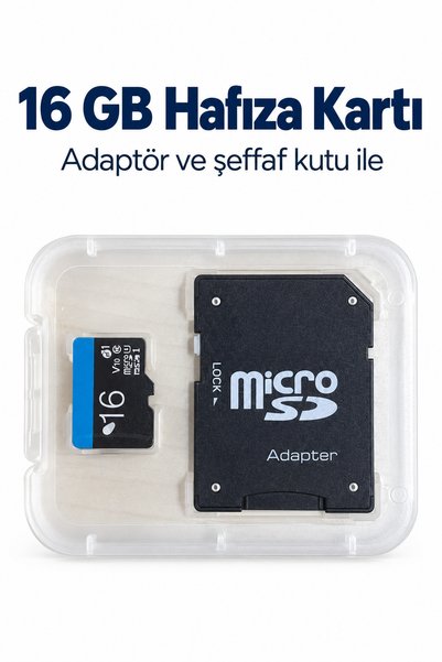 Lisinya 16 Gb Memory Card and Adapter Set -