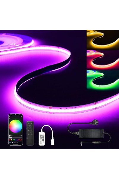 SUBOSI شريط إضاءة LED بطول 10 أمتار، شريط إضاءة RGB لغرفة النوم، 576 مصباح LE...