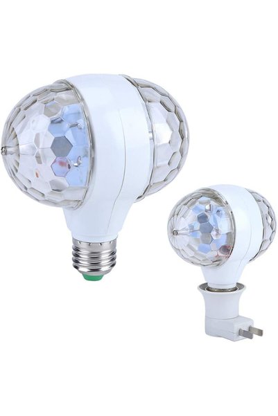 GENERAL لمبة دوارة ملونة 6 واط RGB لمبات LED متغيرة الألوان للحفلات لمبة LED ...