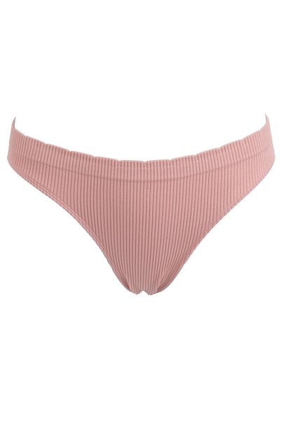 DD SHOP Chiloti Roz Ribbed Seamless cu Elastic Lat pentru Femei