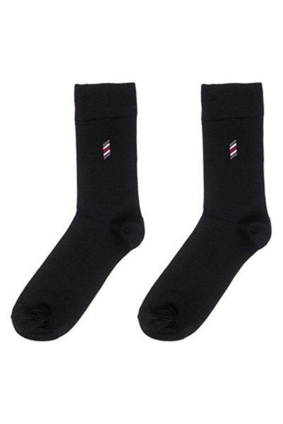 DD SHOP Sosete Negre cu Broderie pentru Barbati - 2 perechi