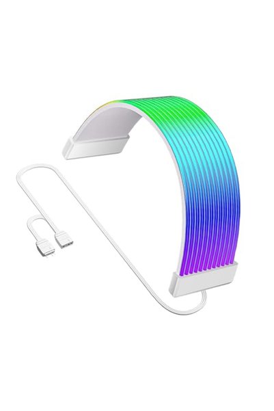 Generic شريط إضاءة LED RGB، 24 دبوس، مع كابل يحتوي على 108 مصباح LED.