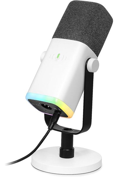 Fifine ميكروفون XLR للبث المباشر مع ذراع لاستوديو البودكاست، ميكروفون ديناميك...