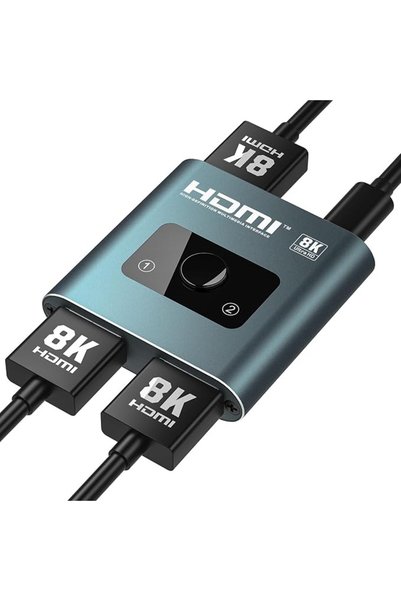 GENERAL محول HDMI 4K بتردد 120 هرتز، ومحول HDMI 2.1 ثنائي الاتجاه يدعم 8K بتر...