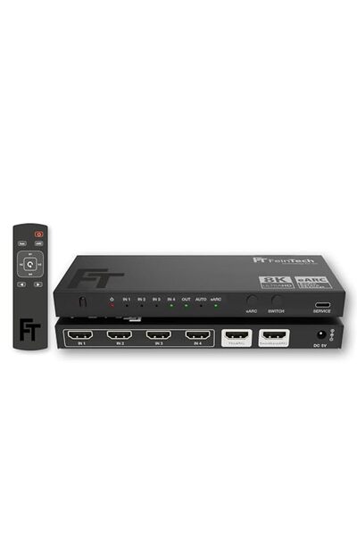 FEINTECH AX340 HDMI 2.1 eARC Pass Switch Audio Extractor for eARC Soundbar - ...