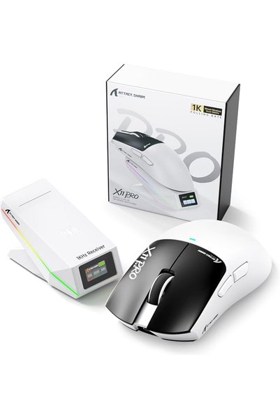 SiLabor X Attack Shark فأرة ألعاب لاسلكية ATTACK SHARK X11 Pro V2 مع قاعدة شح...