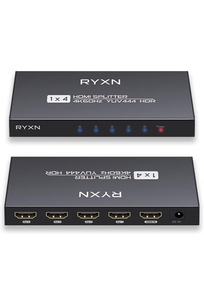 GENERAL موزع HDMI 2.0، مدخل واحد ومخرجان، دقة 4K بتردد 60 هرتز، يدعم تجاوز HD...