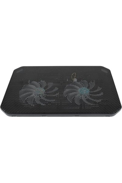 GENERAL حامل تبريد للابتوب مع إضاءة LED، مروحة تبريد للابتوب منخفضة الضوضاء ل...