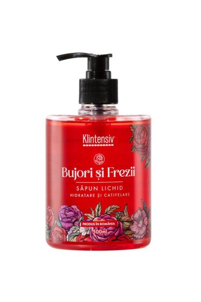 KLINTENSIV Sapun Lichid Hidratant cu Parfum de Bujori si Frezii - Klintensiv,...