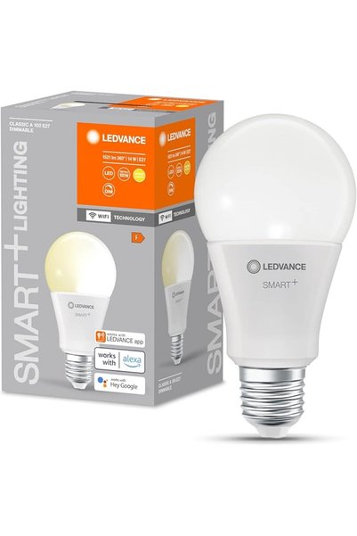 Ledvance مصباح LED ذكي + واي فاي، بتصميم مطفي، 14 واط، 1521 لومن، شكل كلاسيكي...