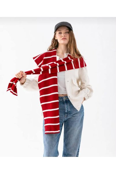 H&D COLLECTİON Square Patchwork Knit Shoulder Scarf, Patchwork Scarf, Sporty ...