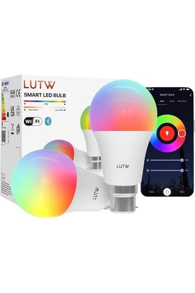 GENERAL مصباح GU10 ذكي متوافق مع أليكسا، مصباح LED ذكي GU10 يعمل بتقنية RGBCW...