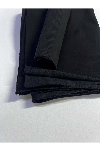 Yiğit Kumaş Ribbed, Non-Slip, 2-Thread Fabric, Piece 110X190 cm - Black.