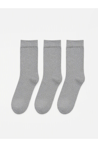 LC Waikiki Rmz Gi̇yi̇m Farkiyla Men's Socks 3-Piece Set