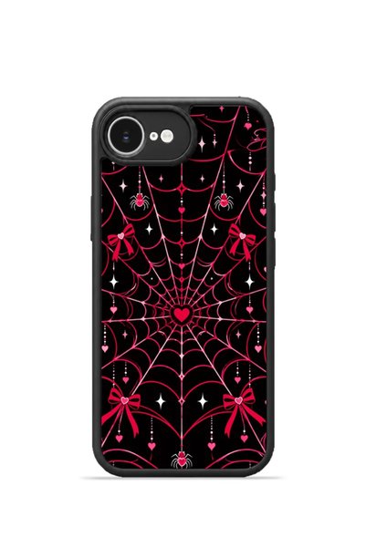 PiyasaSepeti غطاء هاتف iPhone 16e Vorian Black Hole باللون الأسود والفوشي.