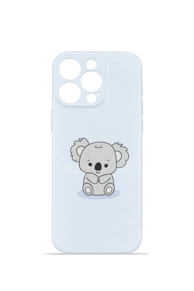 PiyasaSepeti iPhone 15 Pro Vorian Camera Protective Case, Little Koala Design.