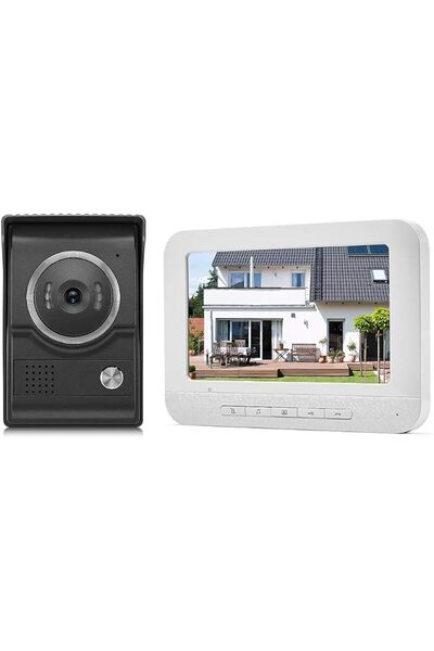 EACAM 7inch Video Door Phone Doorbell Intercom Kit TFT-LCD Color Screen 1 Ind...