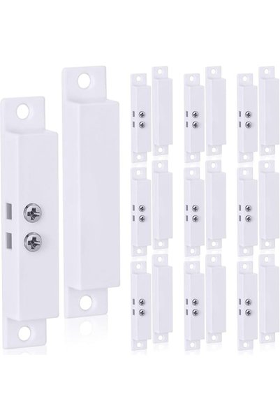 GENERAL Tellegloww 10 Sets NC Wired Surface Mounted Alarm Magnetic Door Conta...
