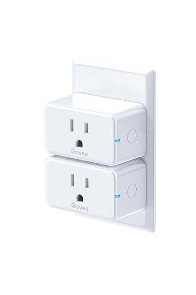 Govee Smart Plug 15A WiFi Bluetooth Outlet 2 Pack, Remote Group Control