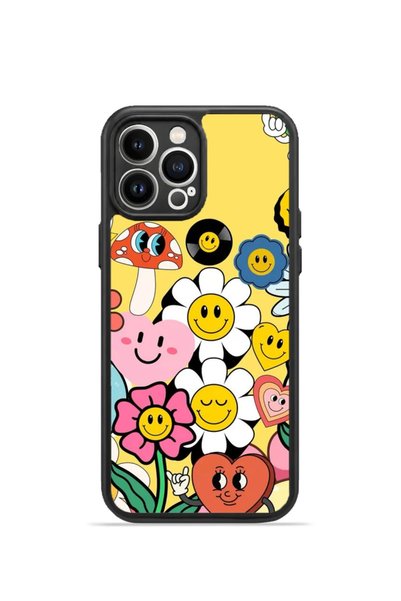 PiyasaSepeti iPhone 13 Pro Max Vorian Black Hole Case with Yellow Background ...