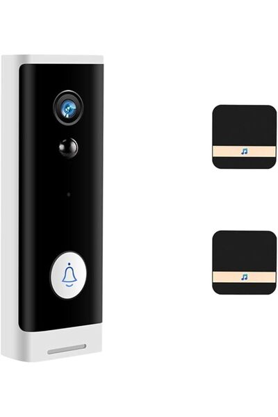 GENERAL جرس باب ذكي مع كاميرا أمان لاسلكية بدقة 1080P، يعمل بتقنية Tuya WIFI،...