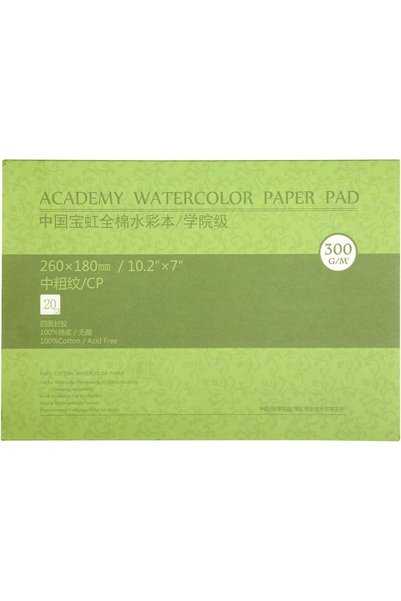 MEEDEN 10X7" Cotton Watercolor Paper Textured Surface Watercolor Pad, Cold Pr...