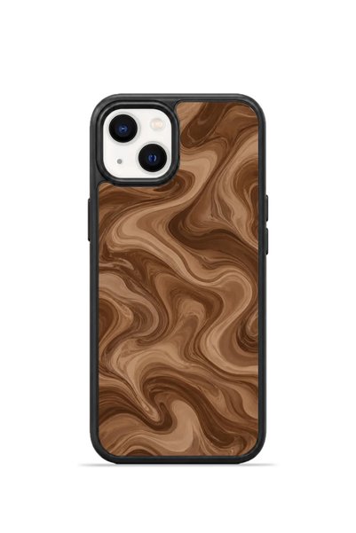 PiyasaSepeti غطاء هاتف iPhone 14 بتصميم "فوريان بلاك هول" بنقشة رخامي باللون ...