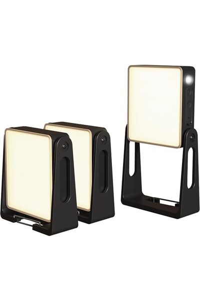 GENERAL PopoIron 3 Pack Rechargeable Camping Lantern & Flashlight, 4000mAh Di...