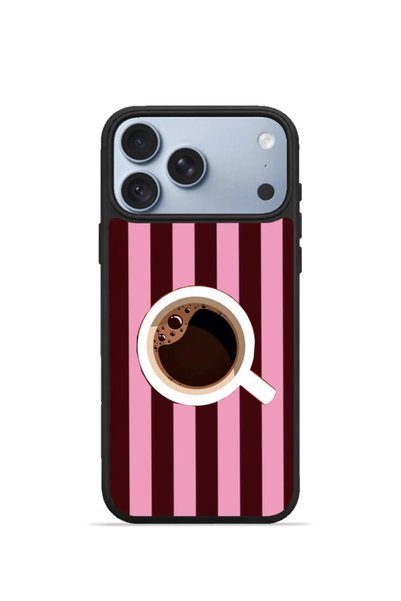 PiyasaSepeti غطاء هاتف iPhone 18 Pro Vorian Black Hole، بتصميم خطوط باللون ال...