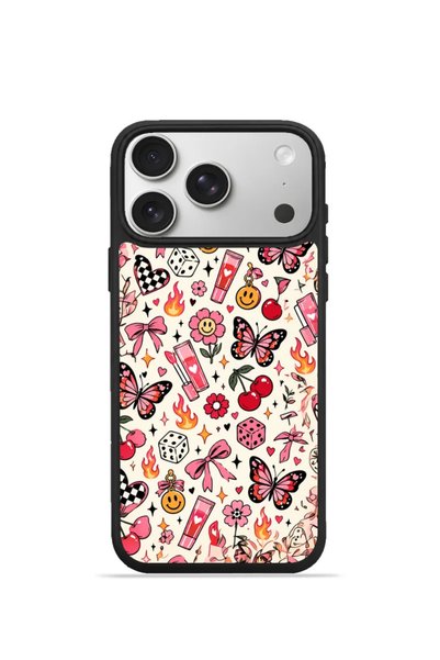 PiyasaSepeti غطاء هاتف iPhone 17 Pro Vorian Black Hole مع ملصقات ريترو ملونة ...