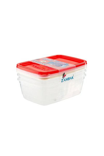 Zambak Plastic food container Z658 3P, 1 pc.