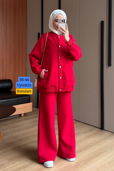 Mogi Butik Γυναικείο μπουφάν τύπου bomber με 3 κουμπιά, με τσέπες τύπου «flet...