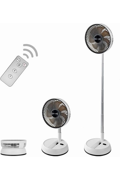 GENERAL Portable Oscillating Pedestal Fan, 8 inch Foldable Standing Fan,7200m...