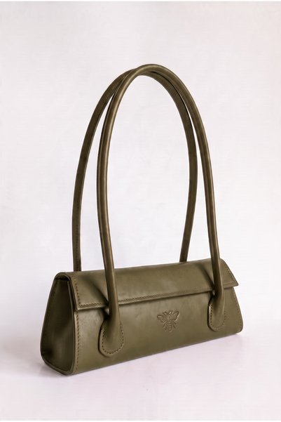 BeeBlack Liakos Model Women's Shoulder Bag – Stylish Khaki Design.