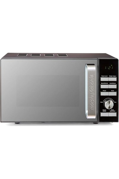 morphy richards فرن ميكروويف رقمي بباب زجاجي عاكس، سعة 20 لترًا، مؤقت للطهي ي...