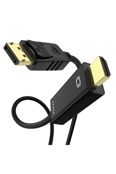 GENERAL 4K DisplayPort to HDMI Cable, [4K@30Hz,2K@60Hz,1080P@120Hz] Uni-Direc...