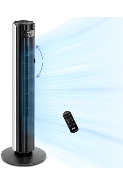 Levoit Tower Fan for Bedroom, 28ft/s Fans that Blow Cold Air, 28dB Quiet