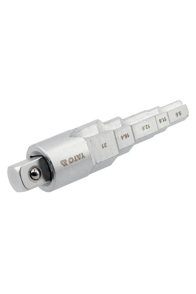 yato Cheie în trepte YT03319 cu adaptor 1/2 inch, oțel crom-vanadiu, 1 buc.